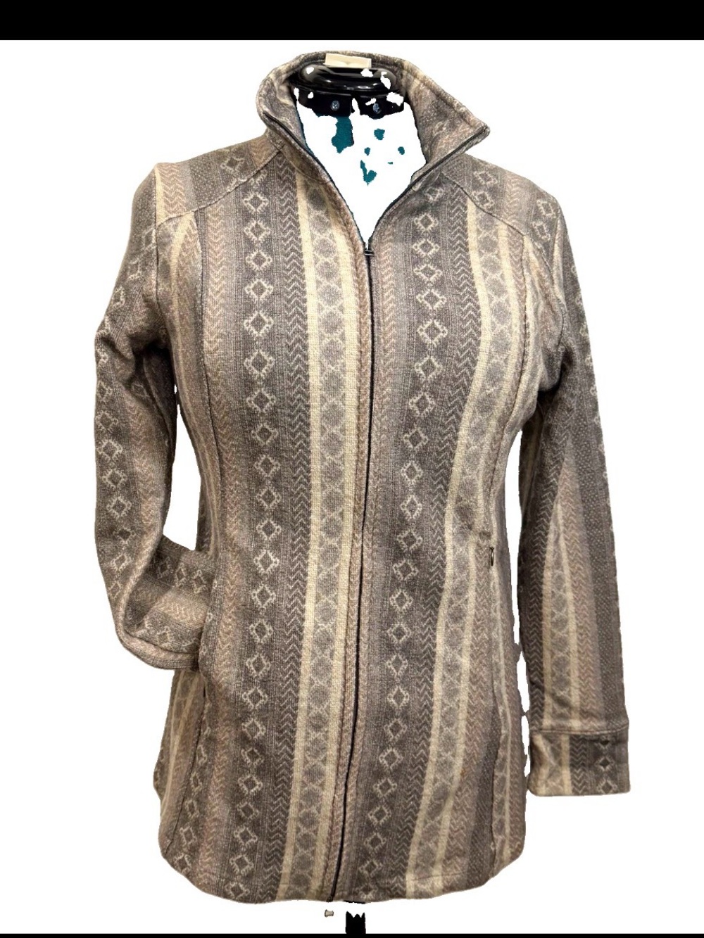 Ibex double zip wool jacket.